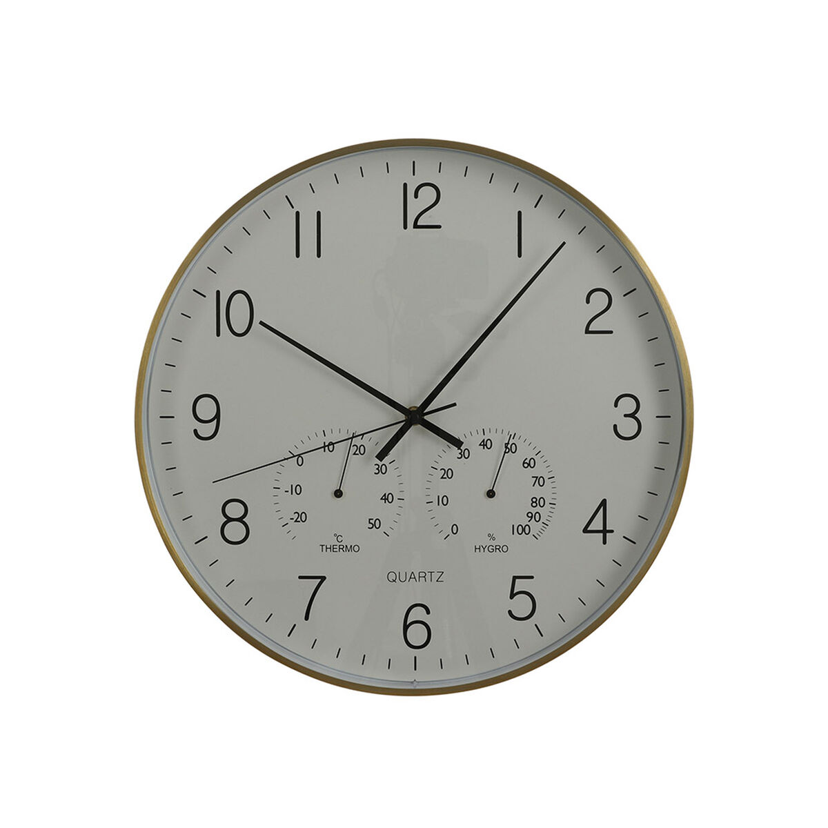 Salida hacia Comenzar Complacer Reloj de Pared Mica Decorations Andy Dorado Aluminio (Ø 35 x 4.5 cm) -  Grupo Lampier
