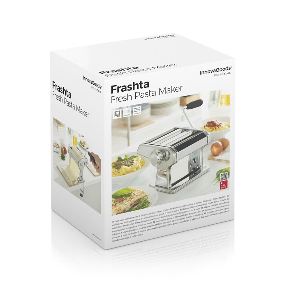 Máquina para Hacer Pasta Fresca con Recetas Frashta InnovaGoods – Grupo  Lampier
