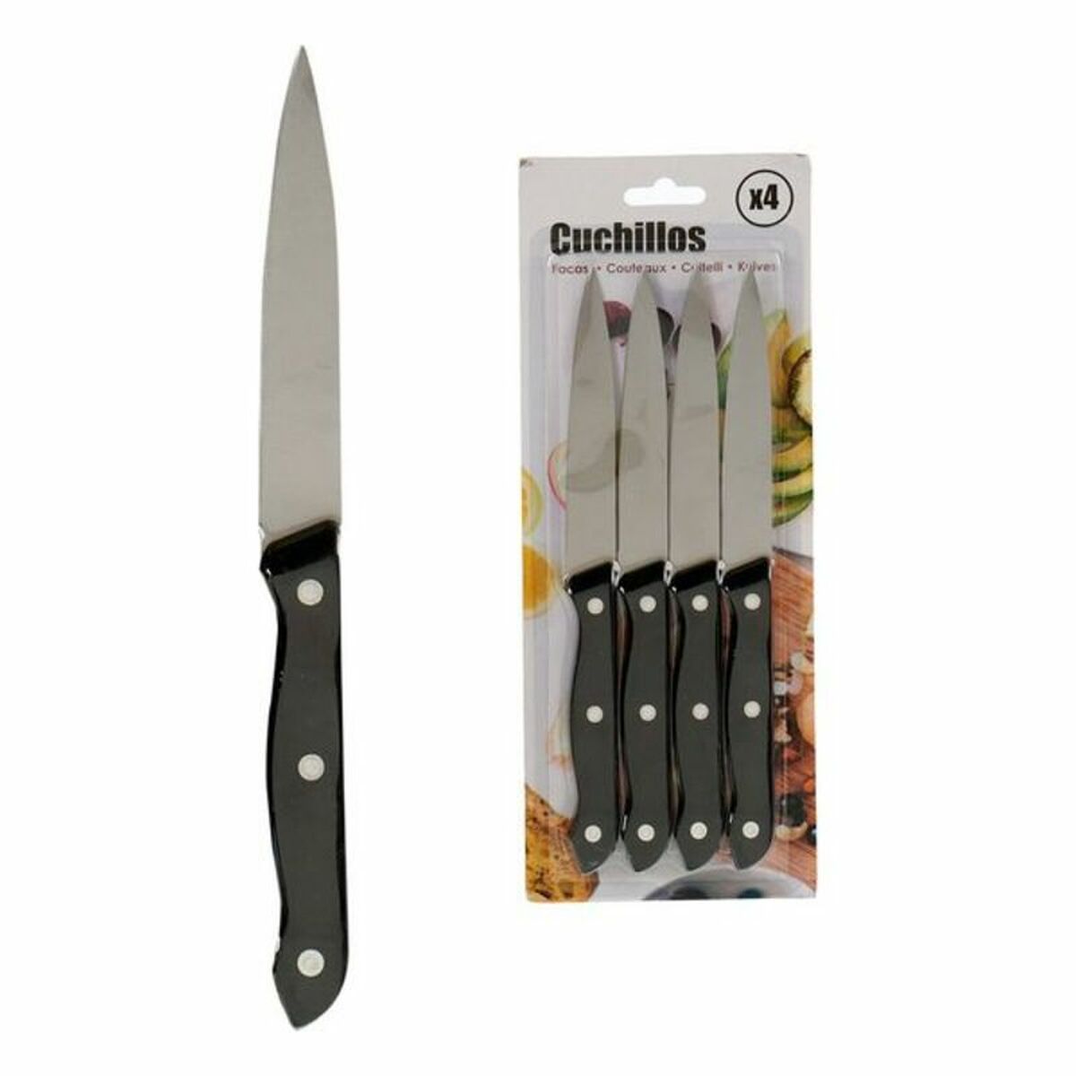 1/4pcs, Cuchillo De Cocina Para El Hogar, Cuchillo De Acero