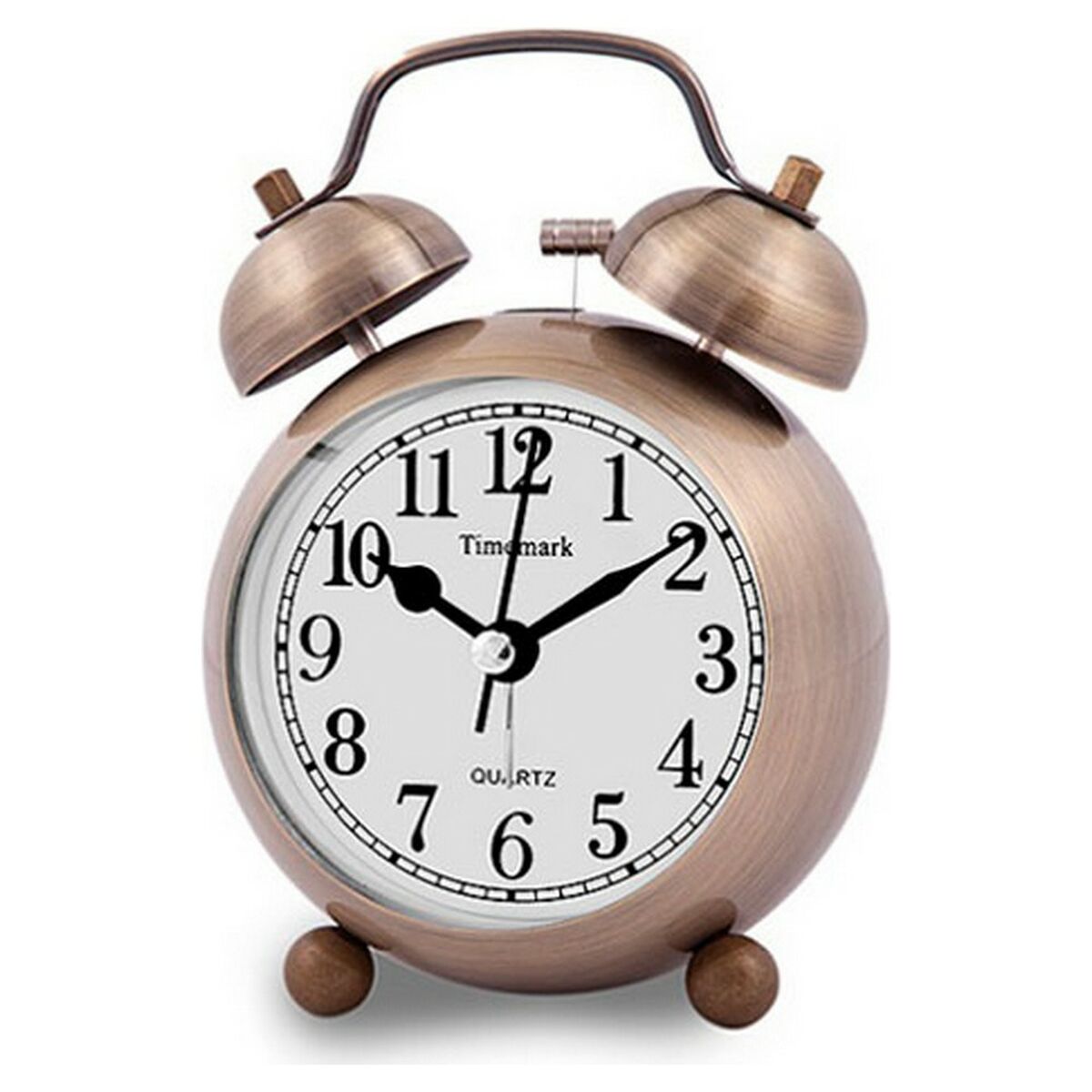 Reloj-Despertador Analógico Timemark Bronce (9 x 13,5 x 5,5 cm) – Grupo  Lampier