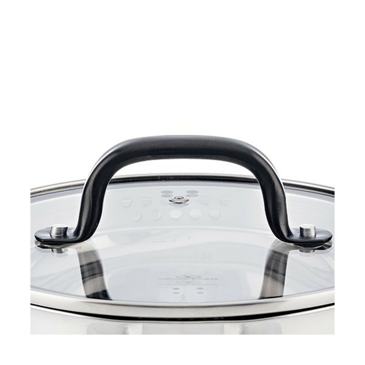 Cacerola Infinity Chefs Acero Inoxidable Plateado Aluminio Forjado Ø 24 x  10,5 cm - 4 L